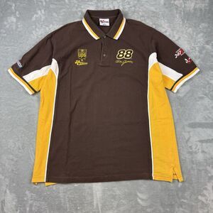 Chase Authentics UPS Racing #88 Dale Jarrett NASCAR Polo Shirt XL Brown